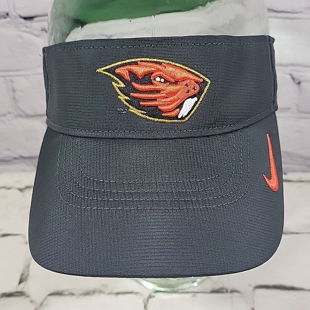 Oregon State Beavers Nike Dri-fit Visor Unisex One Size Sport Cap Gray Hat